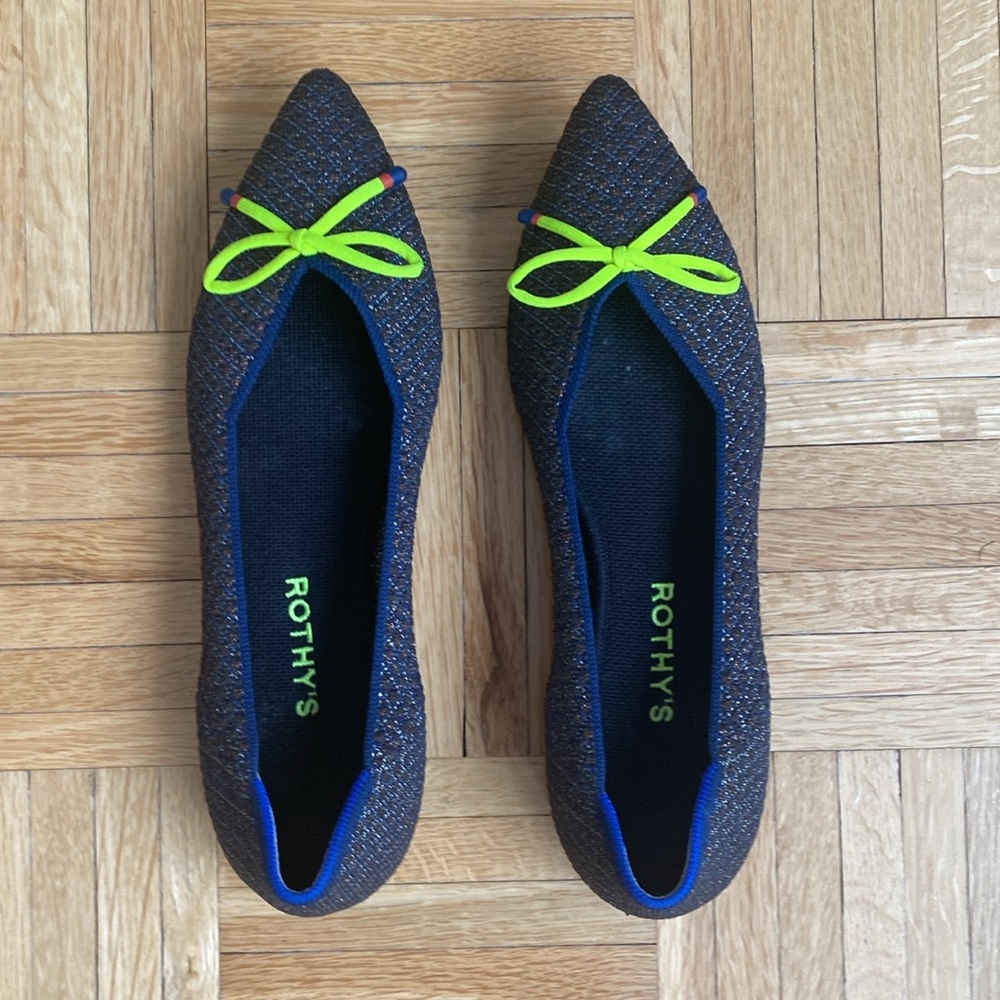 Rothys The Point, Metallic, Size 9.5